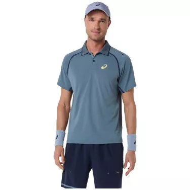 Asics Match SS Poloshirt Grau