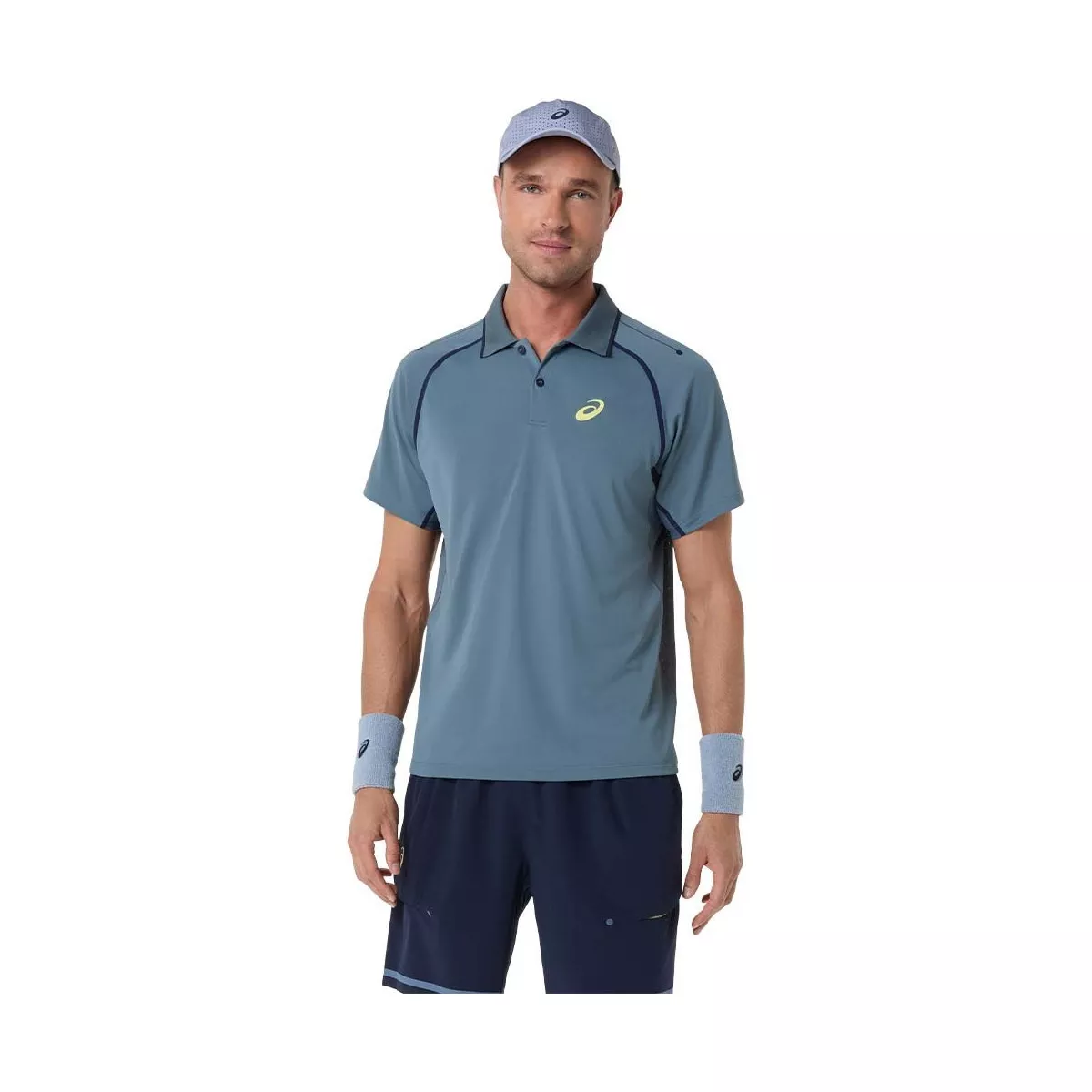 Asics Match SS Poloshirt Grau