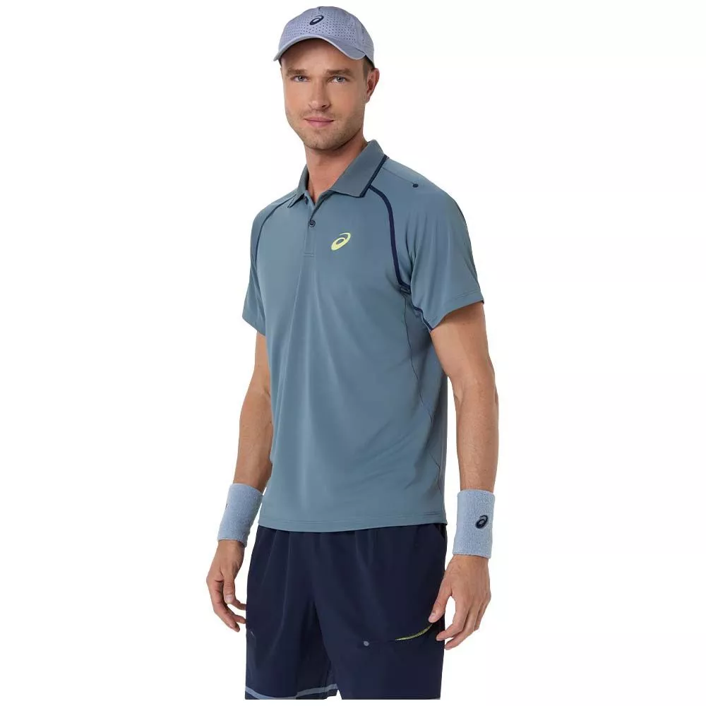 Asics Match SS Poloshirt Grau