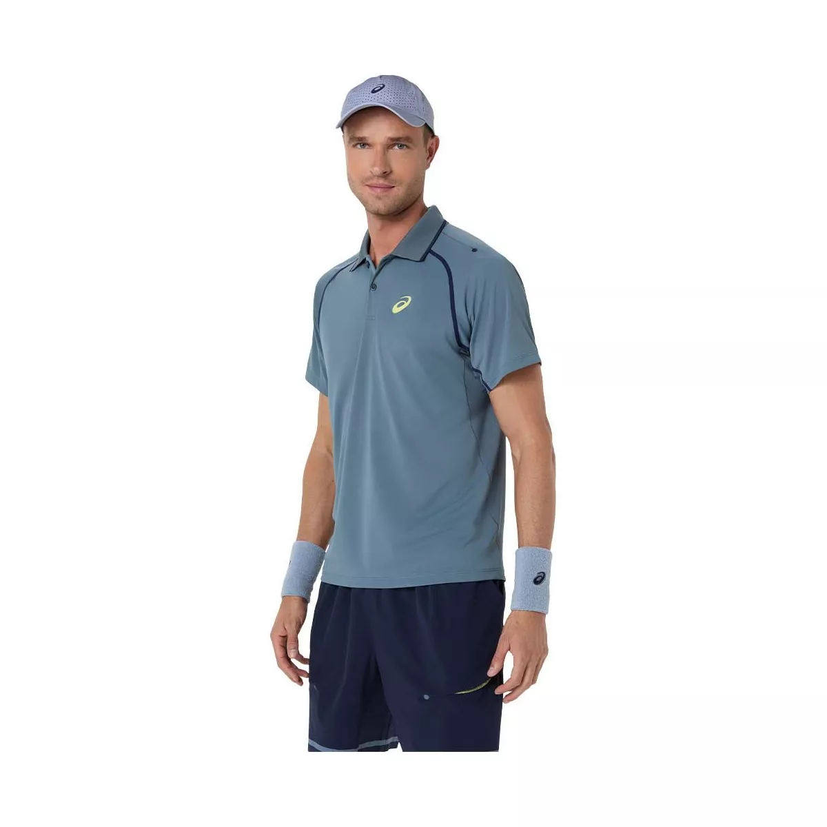 Asics Match SS Poloshirt Grau