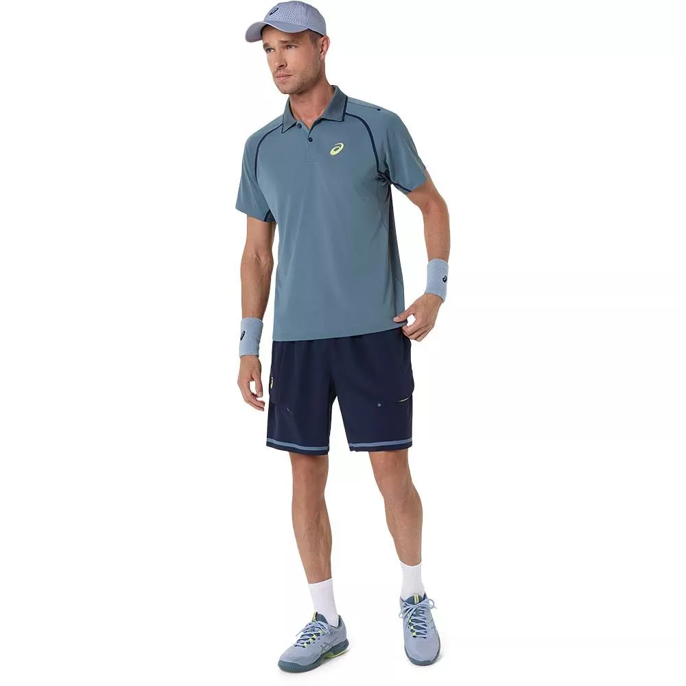 Asics Match SS Poloshirt Grau