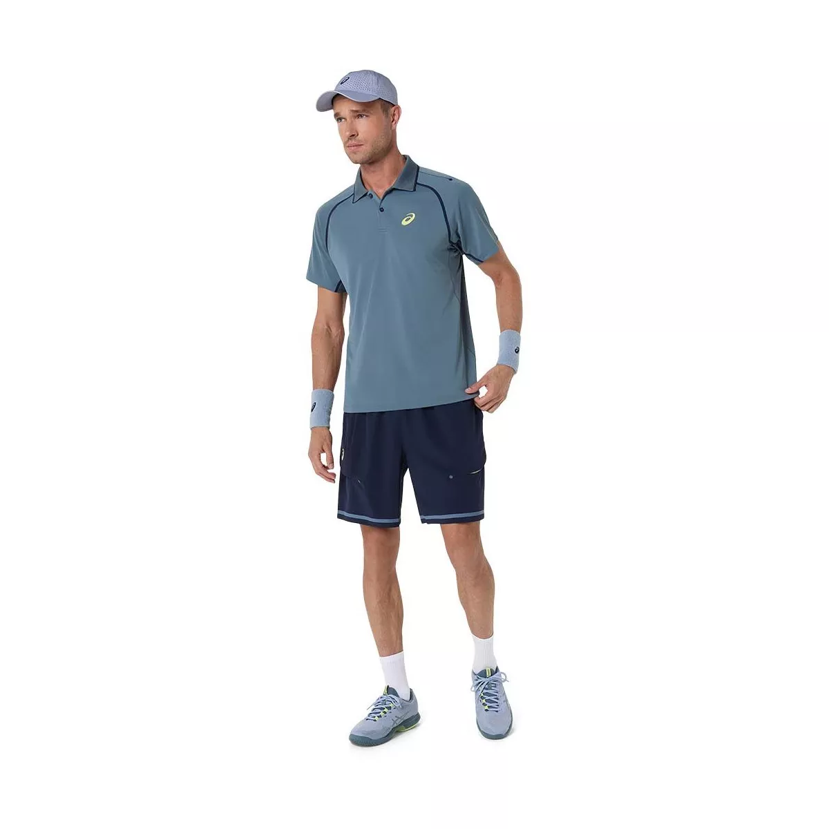 Asics Match SS Poloshirt Grau