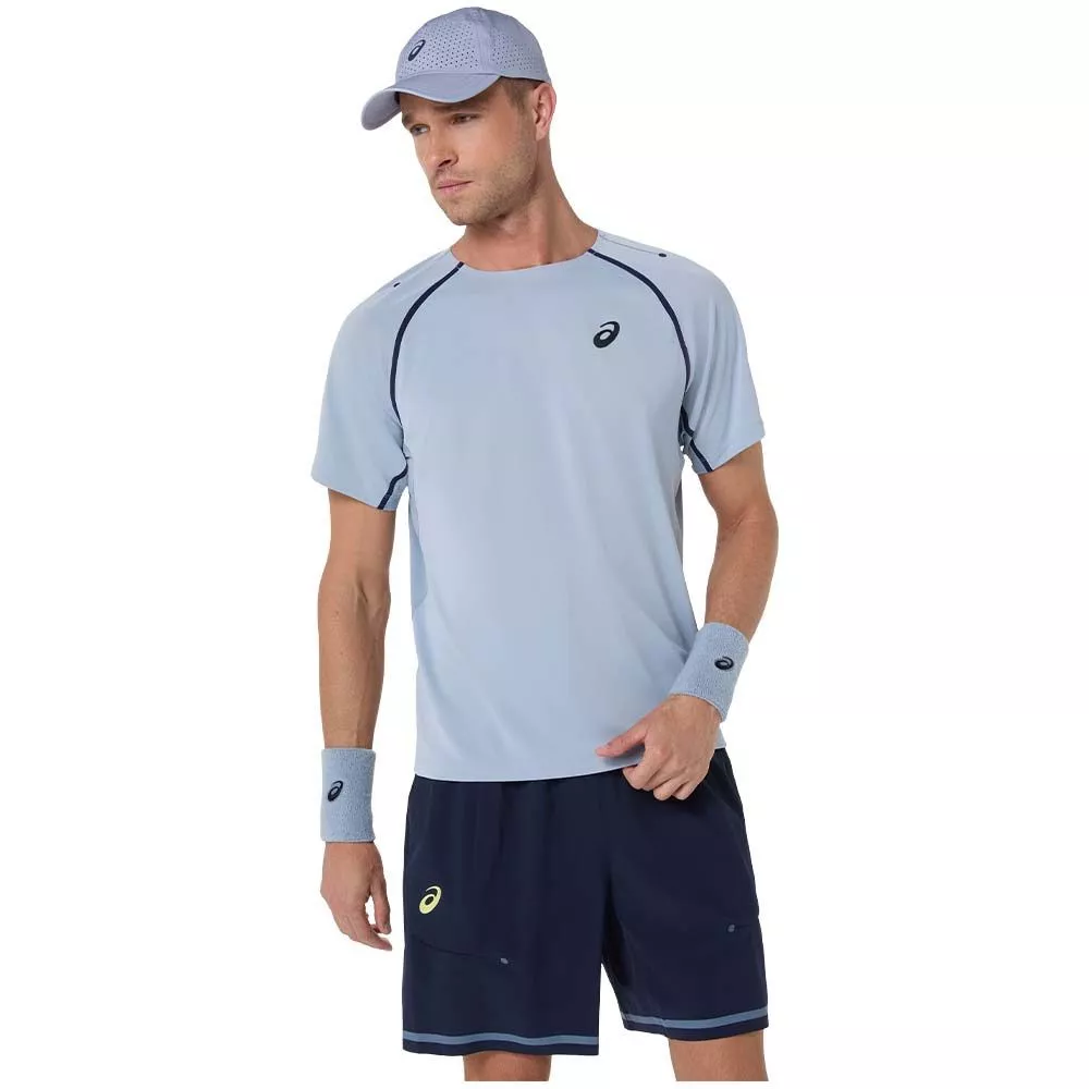 Asics Match SS T-Shirt Graublau
