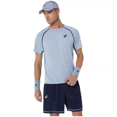 Asics Match SS T-Shirt Graublau