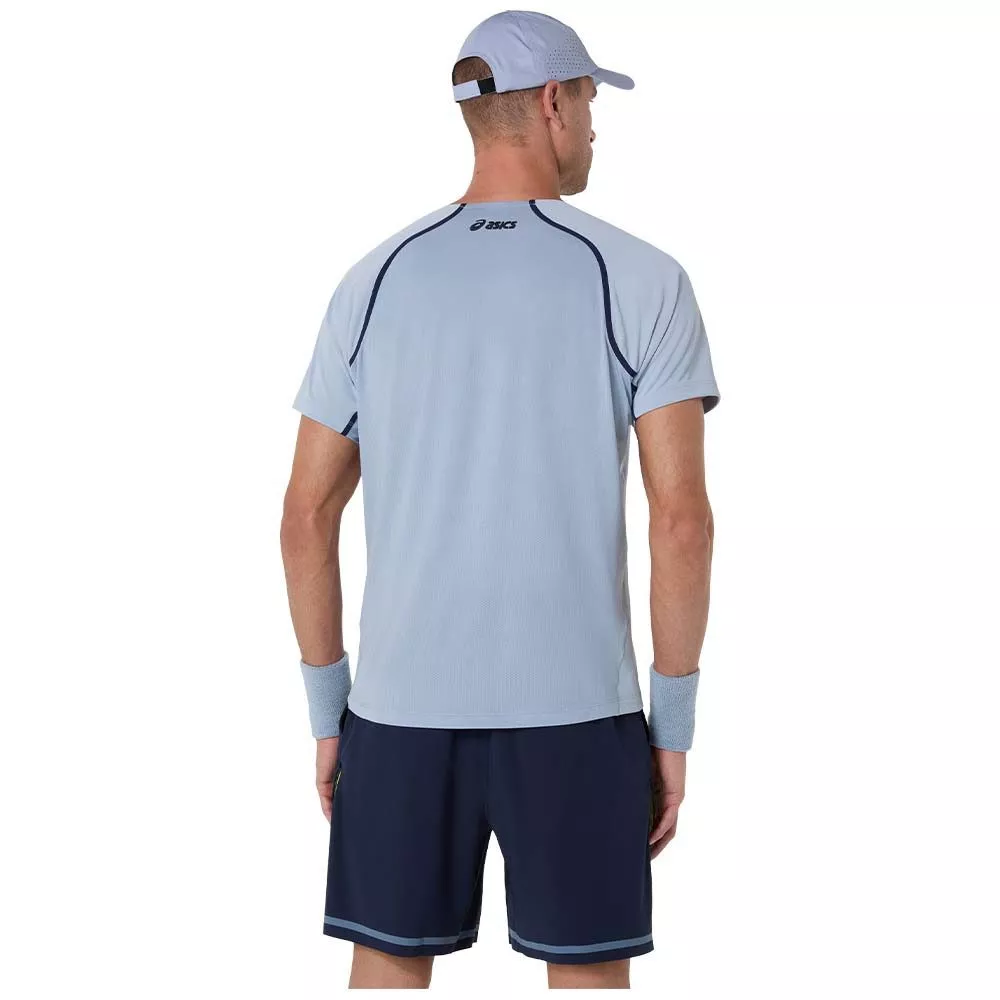Asics Match SS T-Shirt Graublau