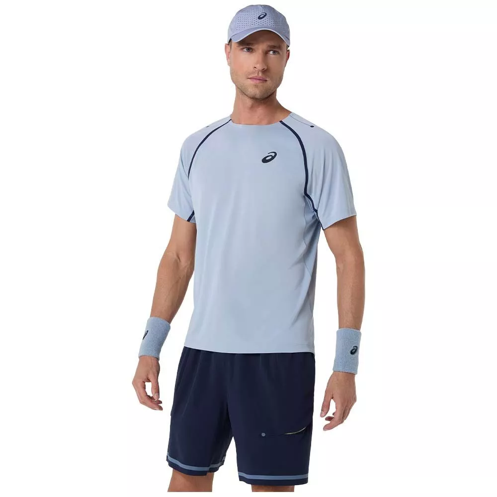 Asics Match SS T-Shirt Graublau