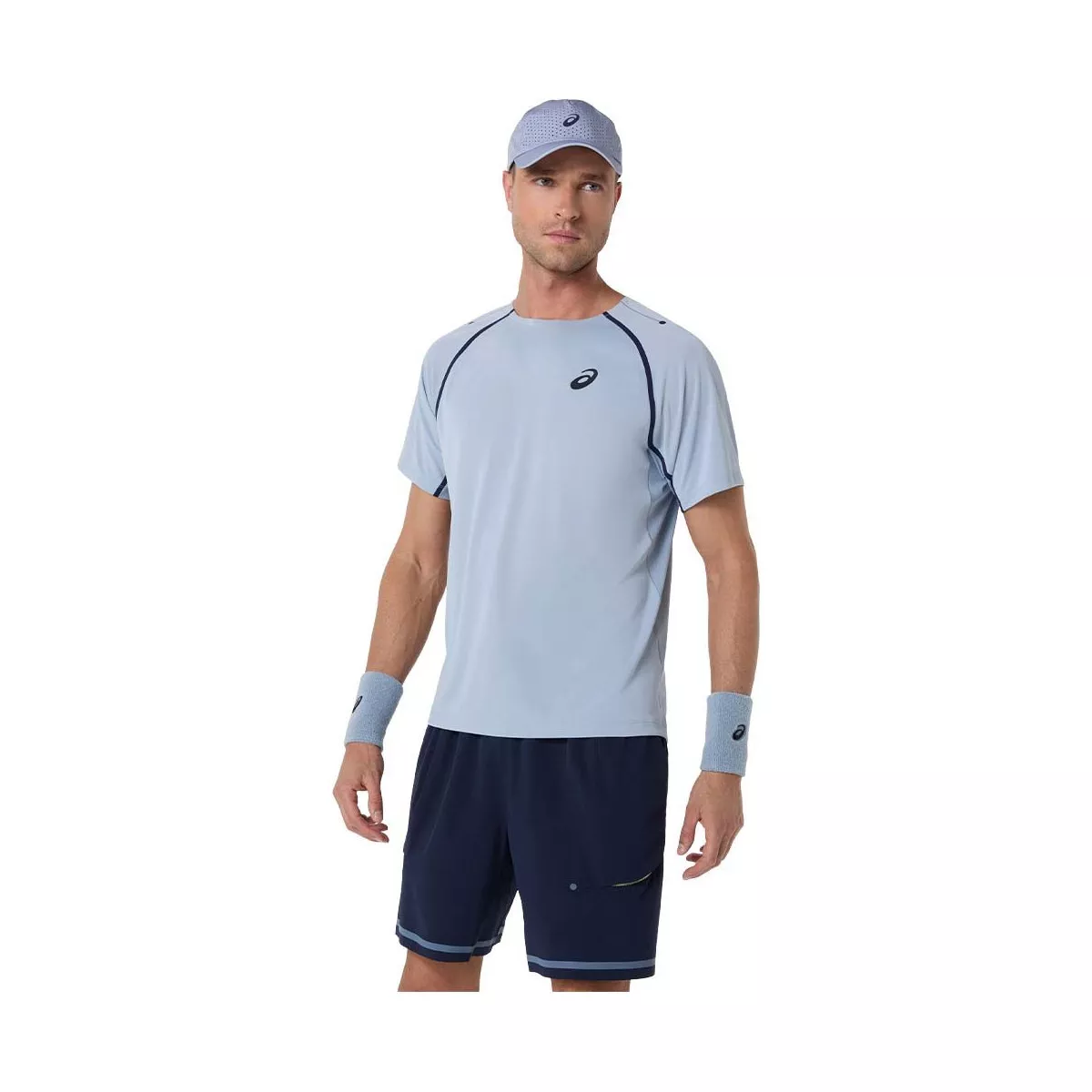 Asics Match SS T-Shirt Graublau