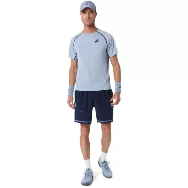 Asics Match SS T-Shirt Graublau