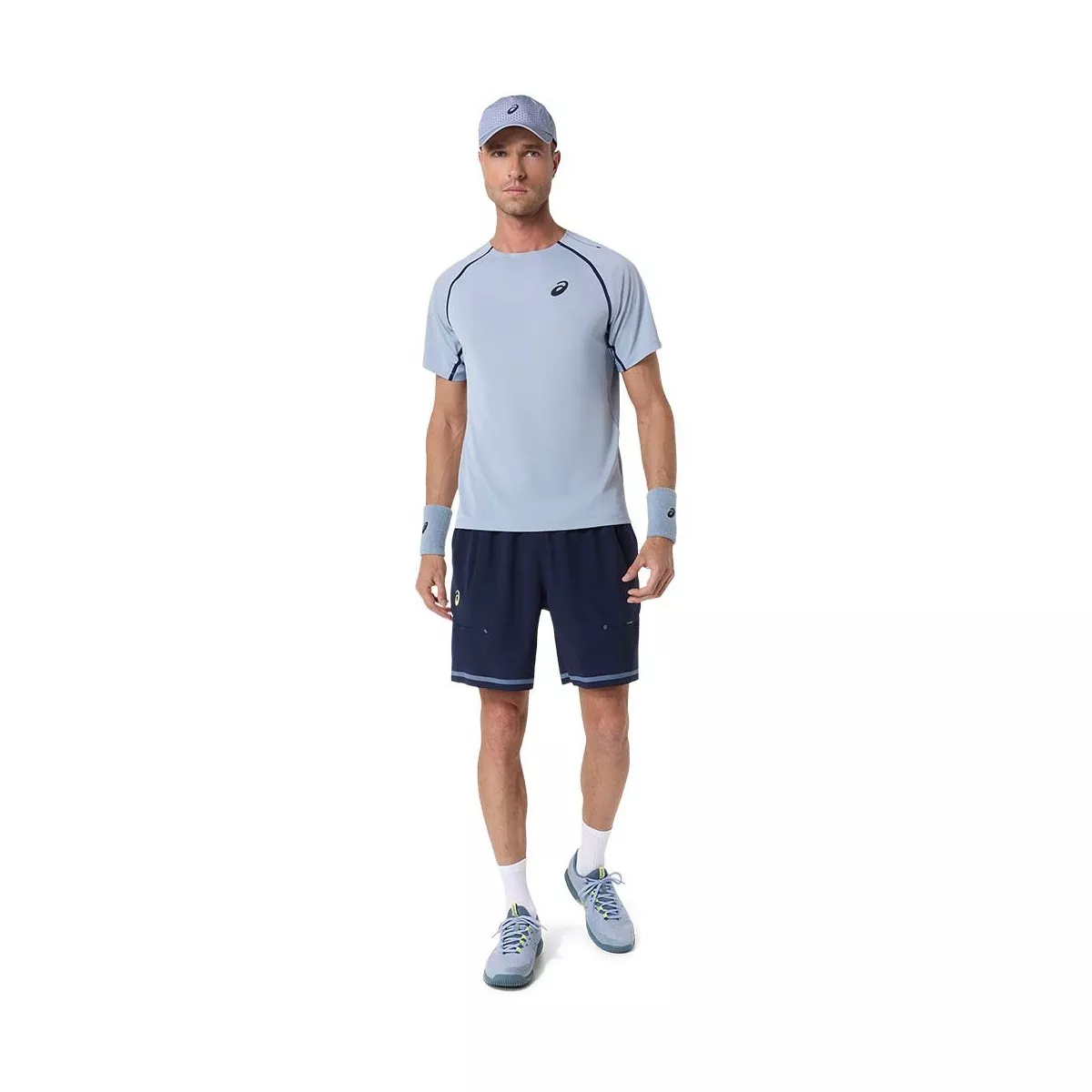 Asics Match SS T-Shirt Graublau