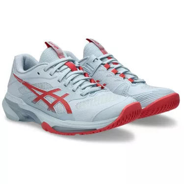 Asics Gel Solution Speed FF 4 Tennisschuhe Damen Pastellblau / Rot