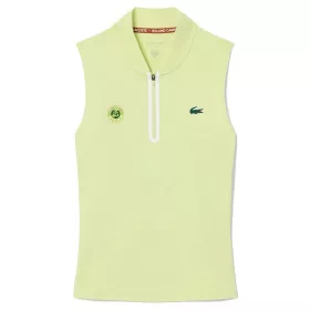 Lacoste Roland Garros Poloshirt Damen &auml;rmellos Gr&uuml;n