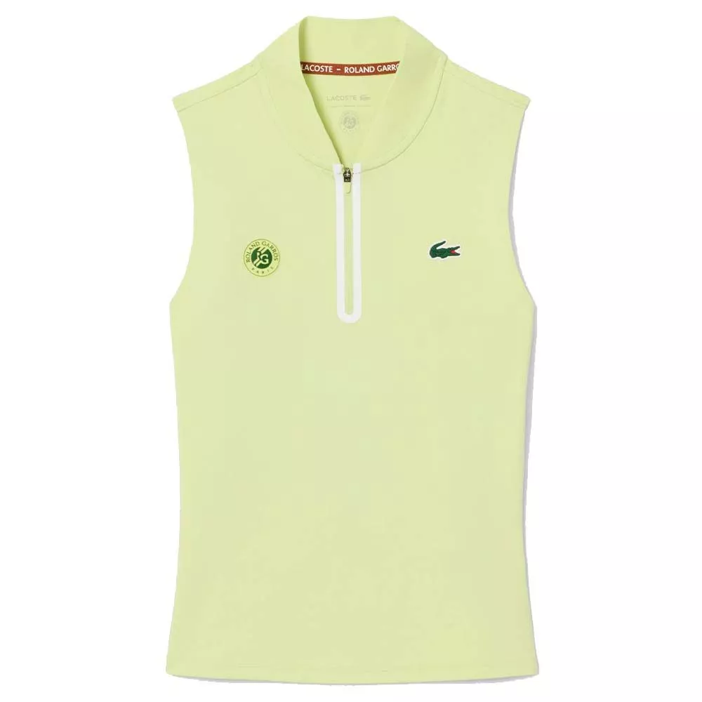 Lacoste Roland Garros Poloshirt Damen &auml;rmellos Gr&uuml;n