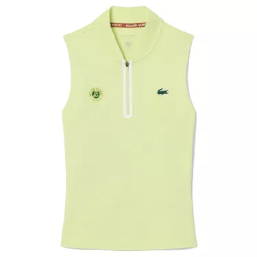 Lacoste Roland Garros Poloshirt Damen &auml;rmellos Gr&uuml;n