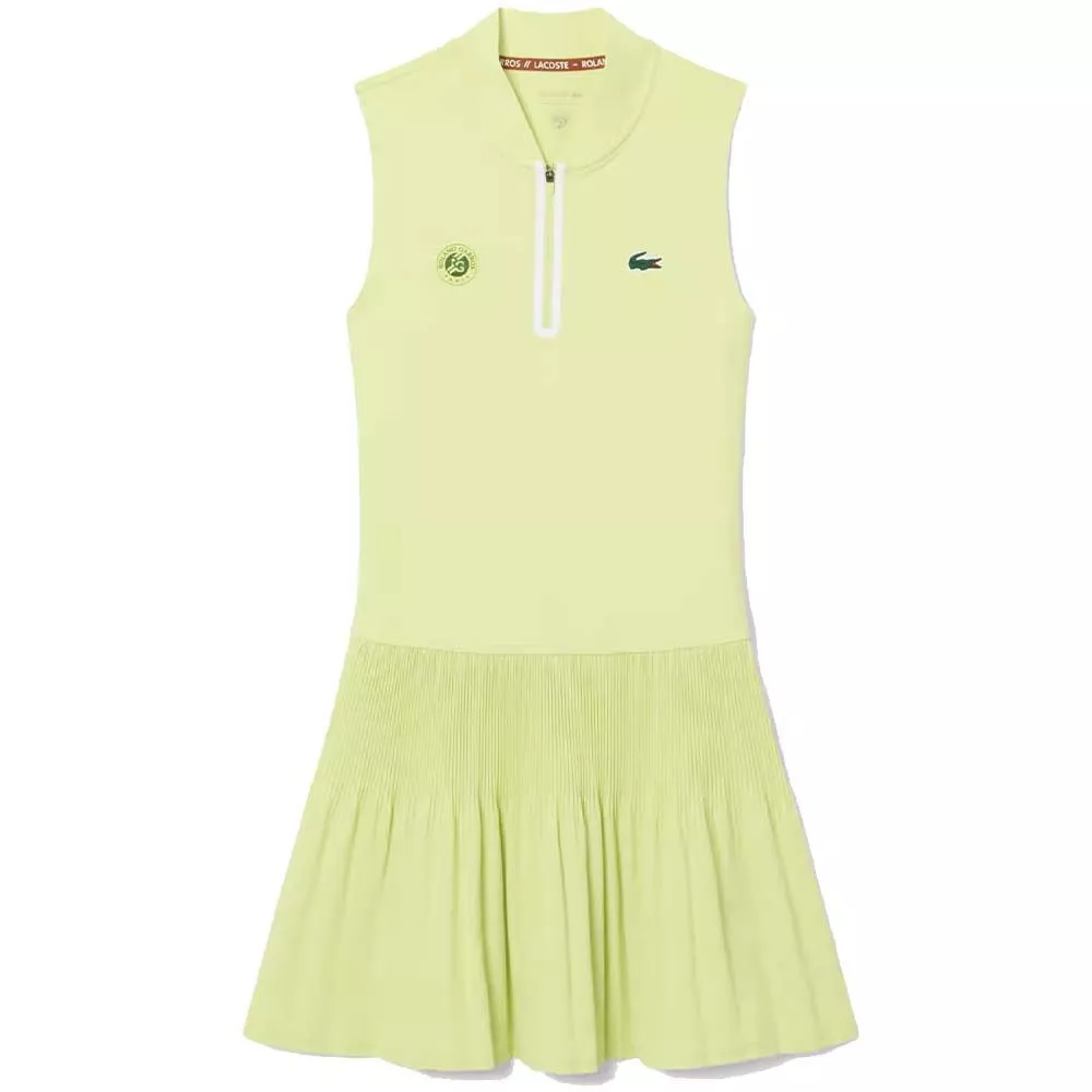 Lacoste Tennis Roland Garros Kleid Gr&uuml;n