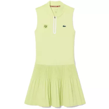 Lacoste Tennis Roland Garros Kleid Gr&uuml;n
