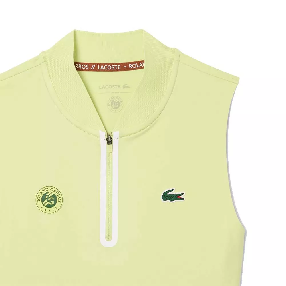 Lacoste Tennis Roland Garros Kleid Gr&uuml;n