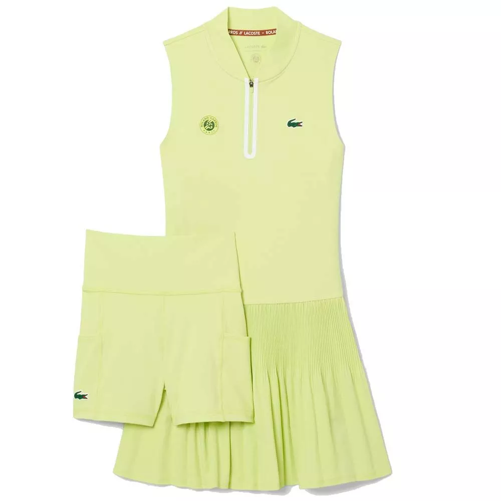 Lacoste Tennis Roland Garros Kleid Gr&uuml;n