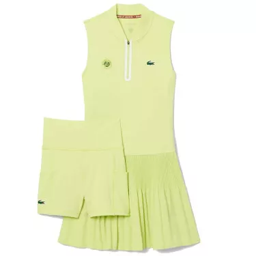 Lacoste Tennis Roland Garros Kleid Gr&uuml;n