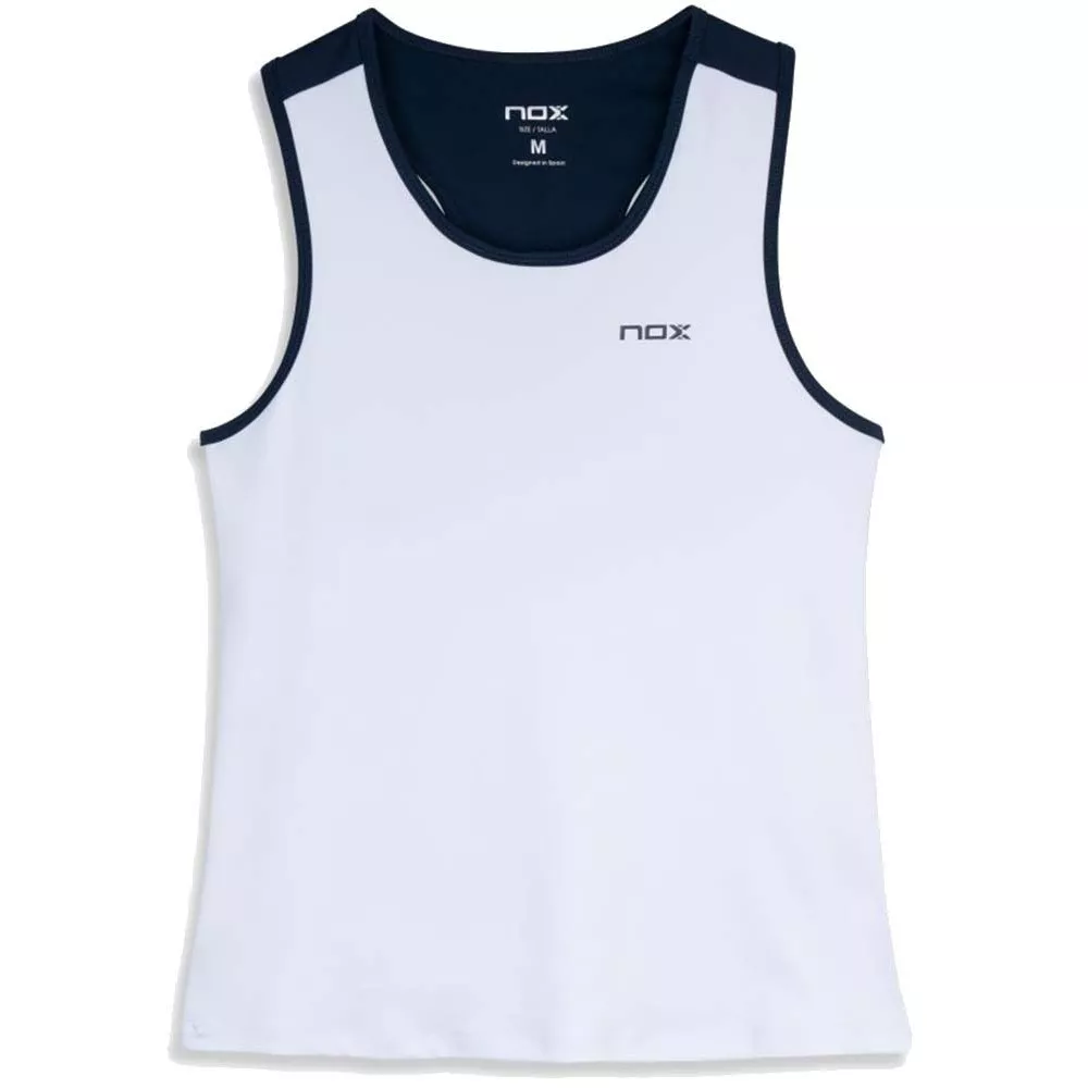 Nox Team 26 Padel Tanktop Damen Wei&szlig; / Marineblau