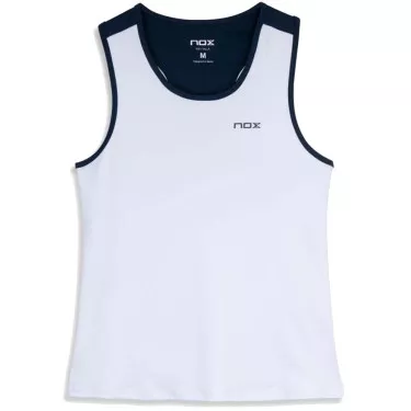 Nox Team 26 Padel Tanktop Damen Wei&szlig; / Marineblau