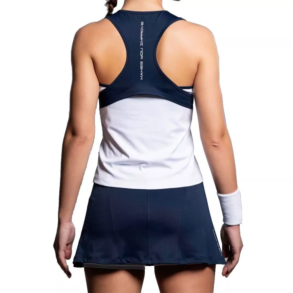 Nox Team 26 Padel Tanktop Damen Wei&szlig; / Marineblau
