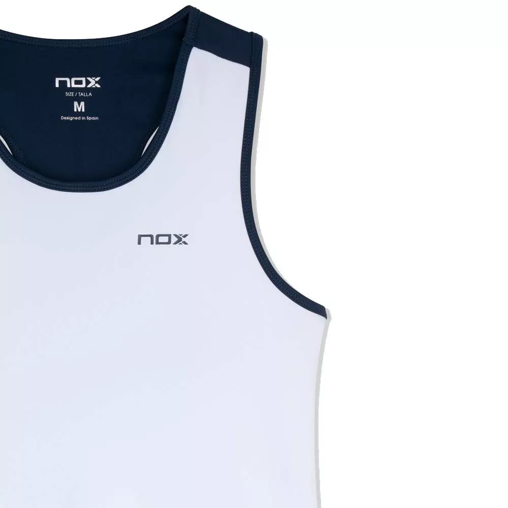 Nox Team 26 Padel Tanktop Damen Wei&szlig; / Marineblau