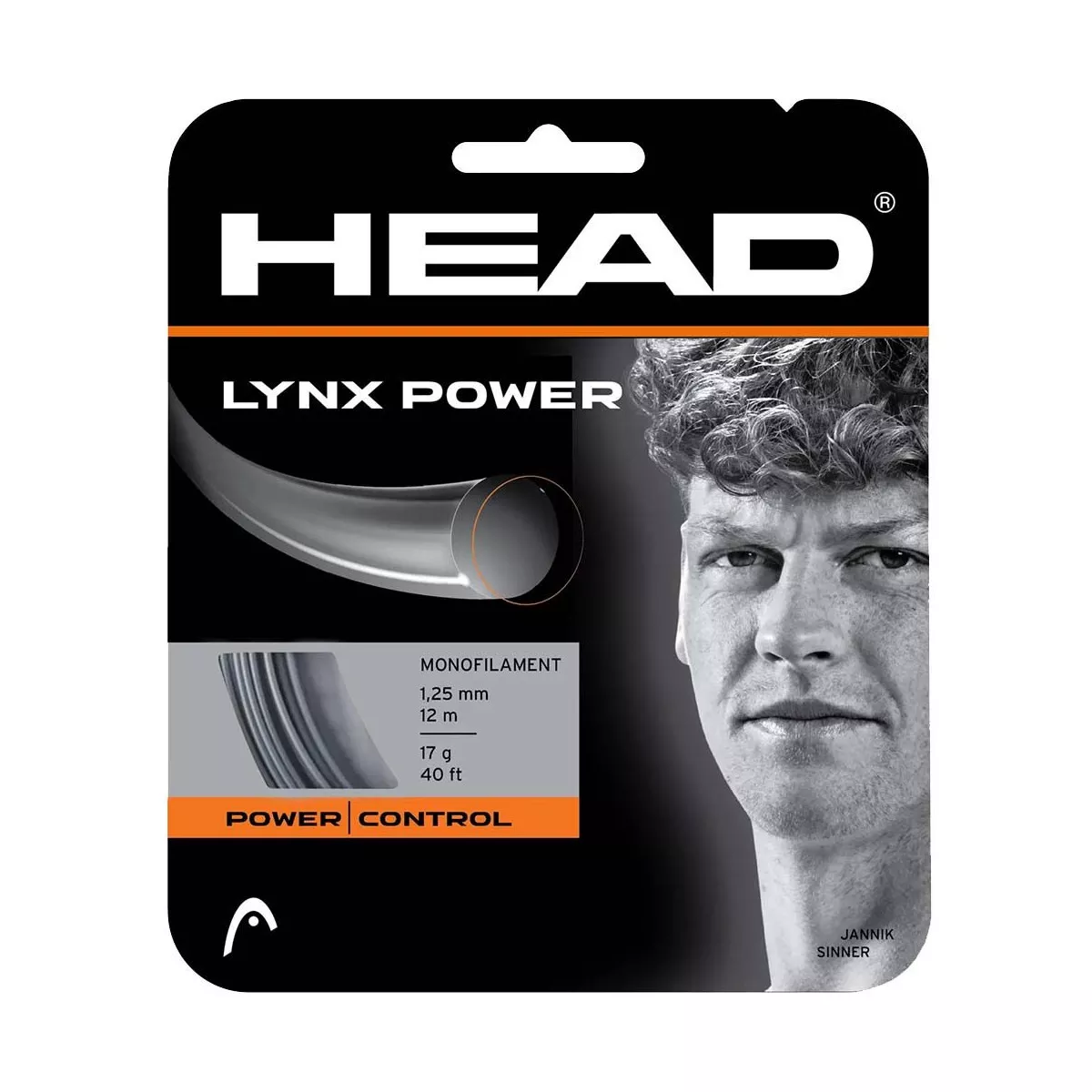Head Lynx Power Tennissaite Grau 12 m
