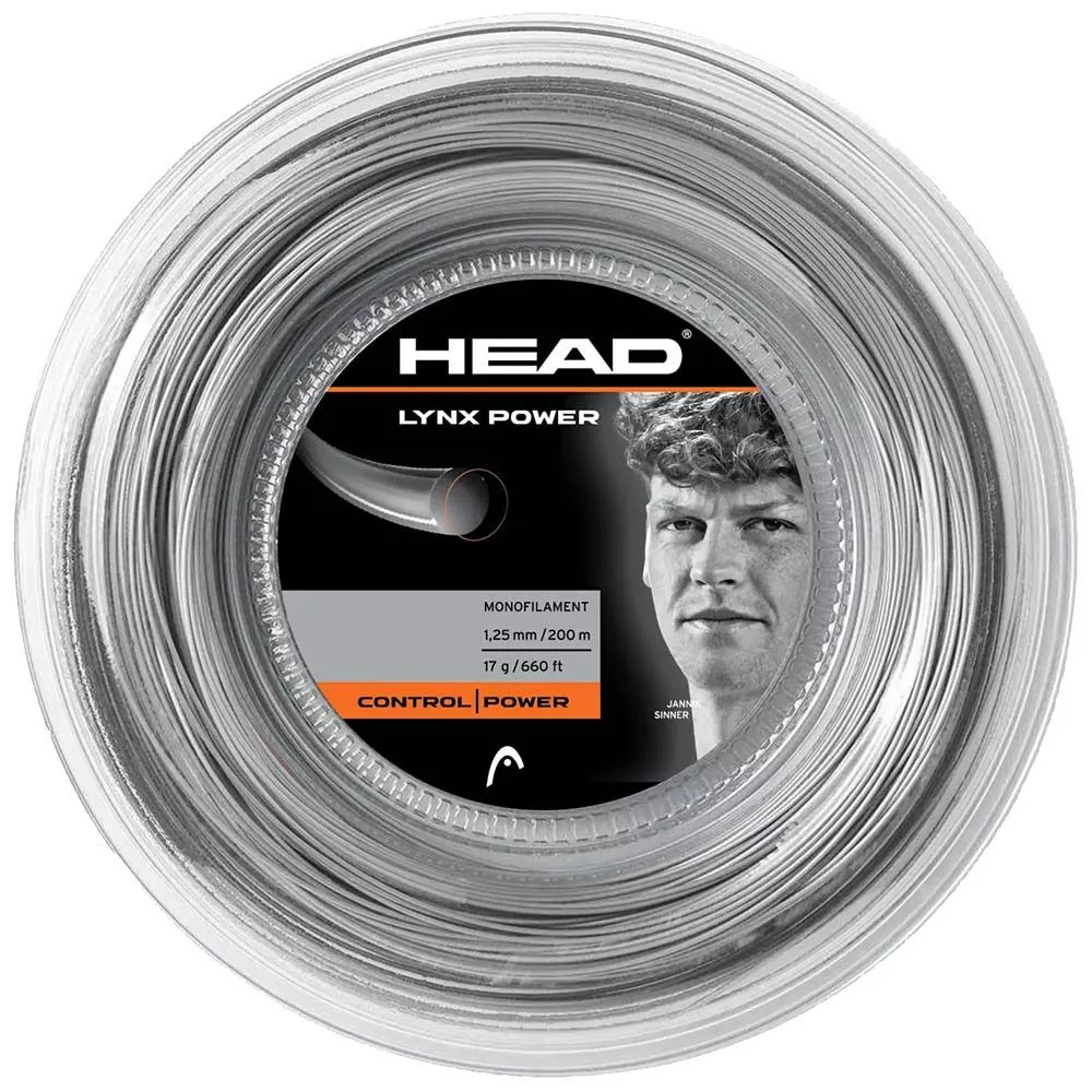 Head Lynx Power Saitenrolle Grau 200 m
