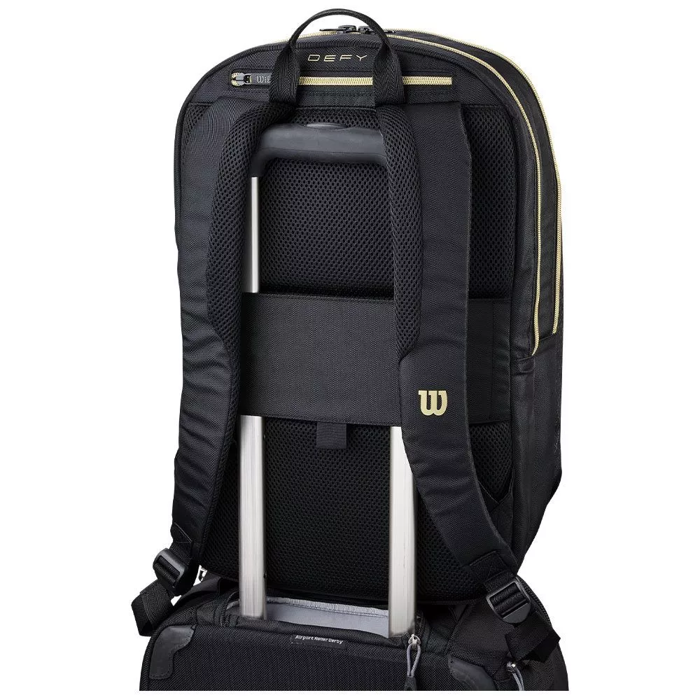 Wilson Defy V1 Padel-Rucksack Schwarz / Gold