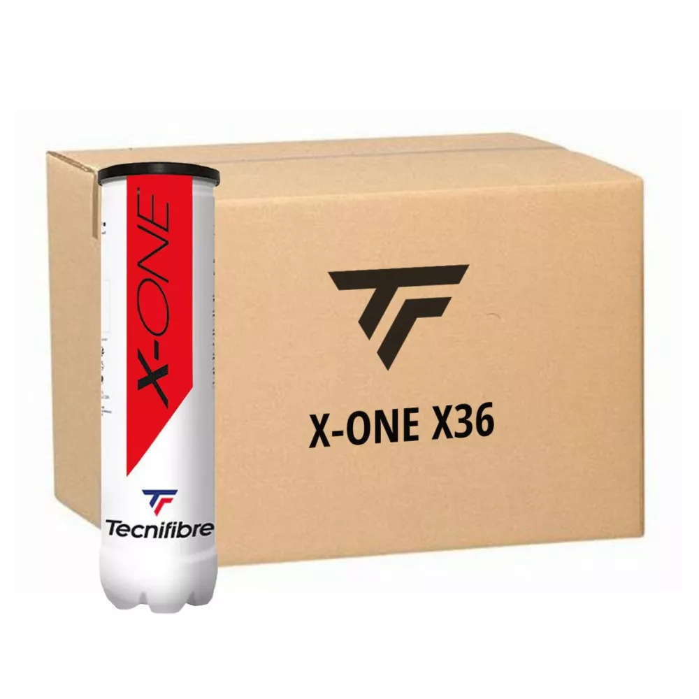 Tecnifibre X-One Tennisb&auml;lle Karton, 36 Dosen &agrave; 4 B&auml;lle