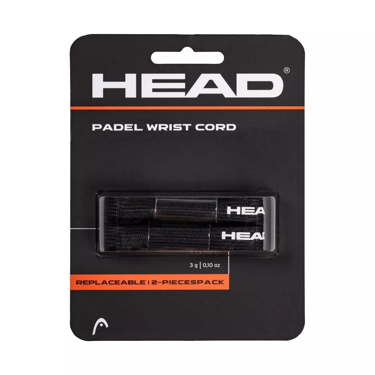 Head Padel Wrist Handgelenkschlaufe 2er-Pack Schwarz
