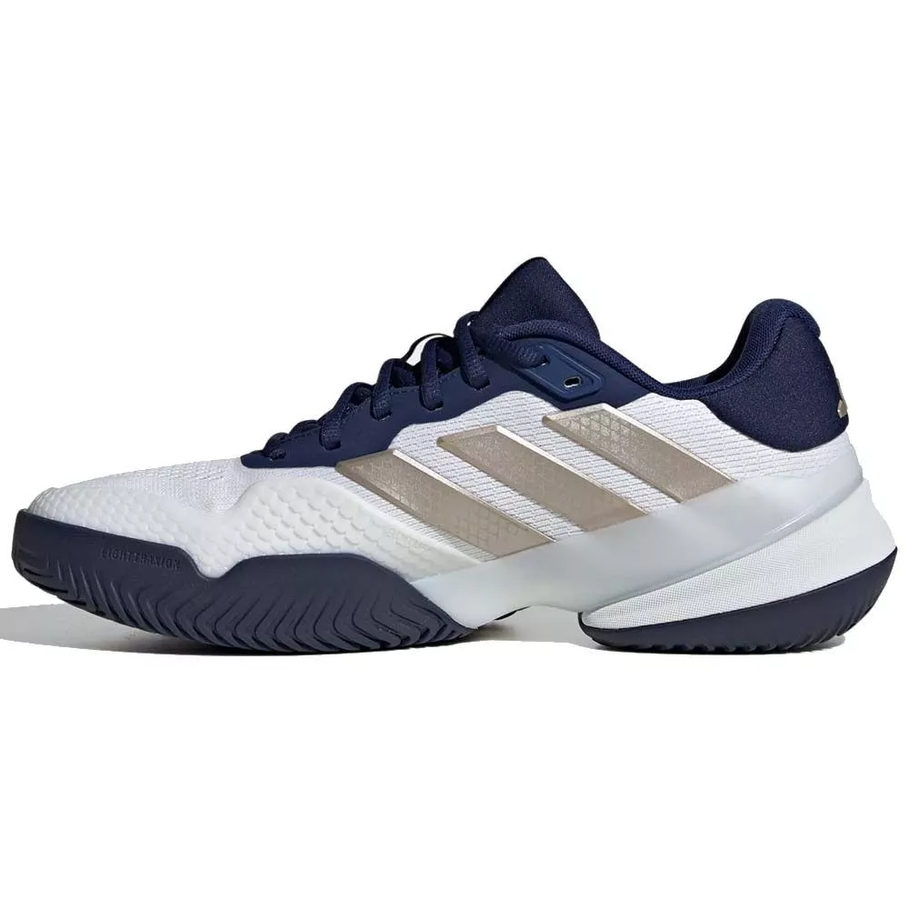 Adidas Barricade 14 Tennisschuhe Wei&szlig; / Marineblau
