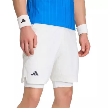 Adidas Pro 2N1 Paris Tennisshorts Wei&szlig;