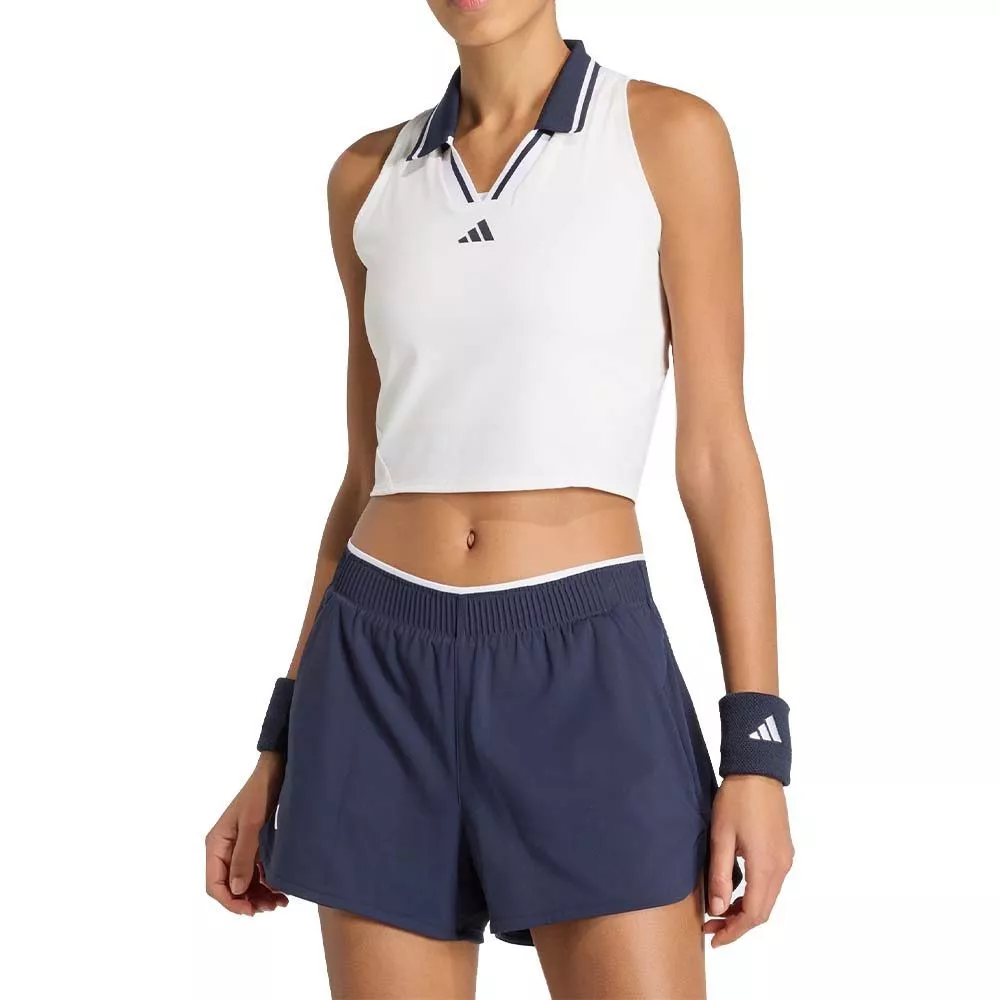Adidas Tennis Crop Pro Paris Tanktop Wei&szlig;