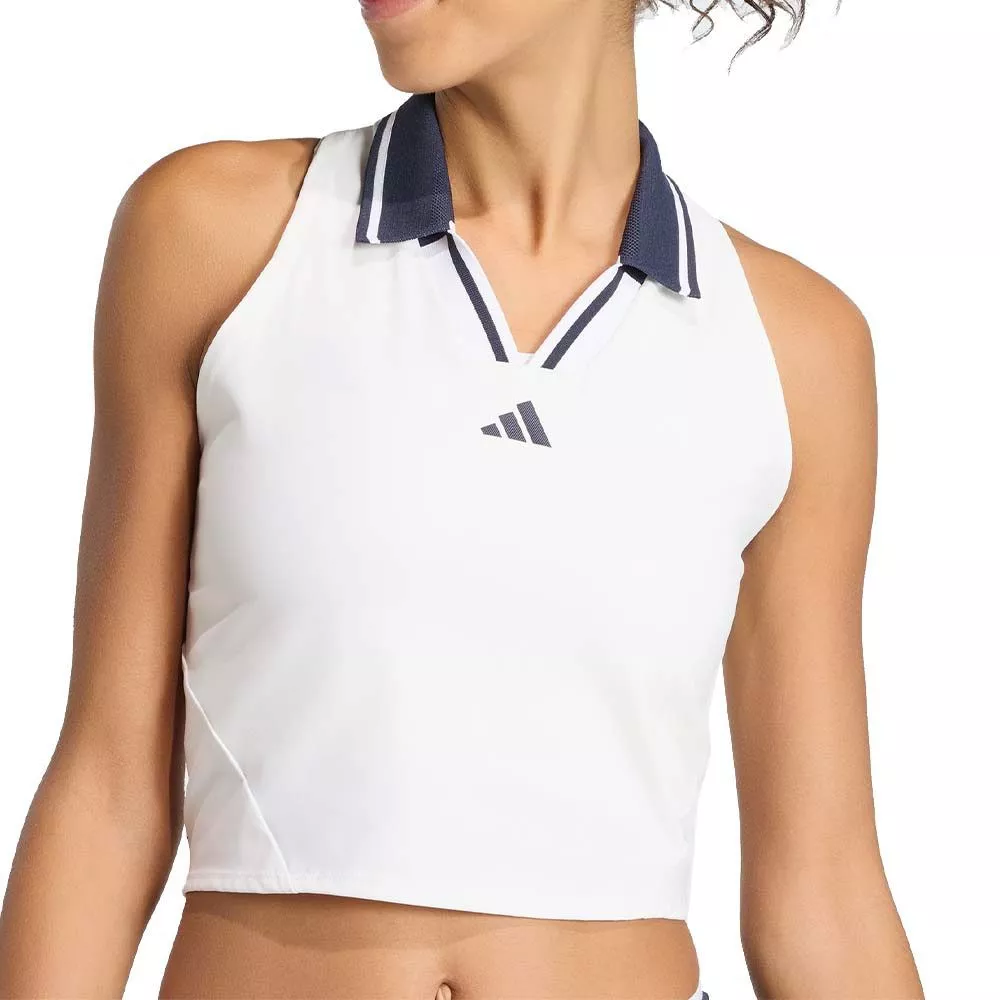 Adidas Tennis Crop Pro Paris Tanktop Wei&szlig;