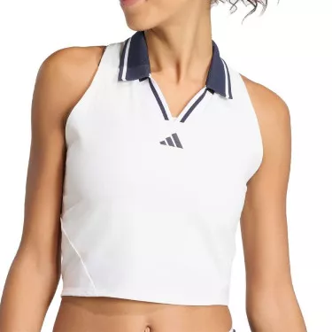 Adidas Tennis Crop Pro Paris Tanktop Wei&szlig;