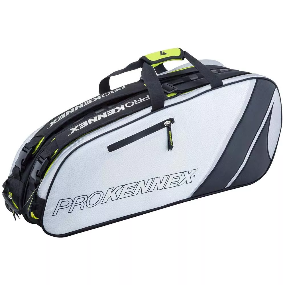 Pro Kennex Tour Double Schl&auml;gertasche (Thermobag) Grau / Gelb
