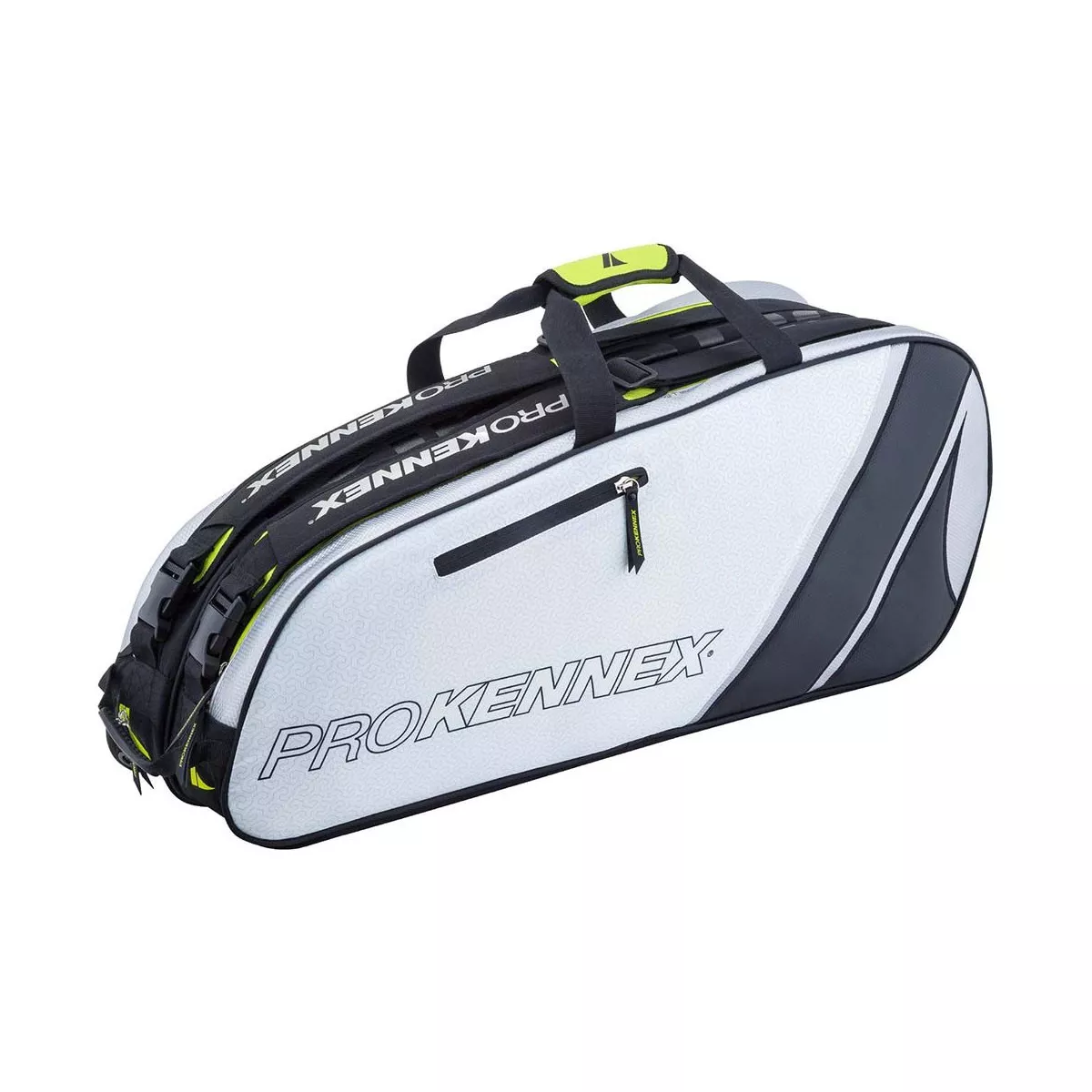 Pro Kennex Tour Double Schl&auml;gertasche (Thermobag) Grau / Gelb