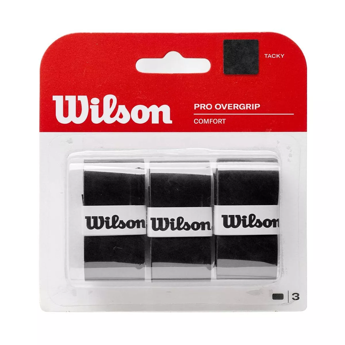 Wilson Pro Overgrip Schwarz 3er-Pack