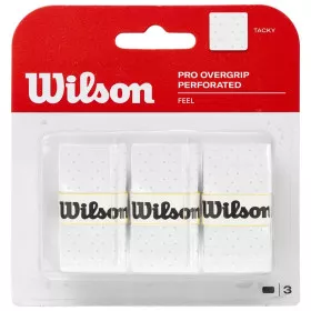 Wilson Pro Perforated Overgrip Wei&szlig; 3er-Pack