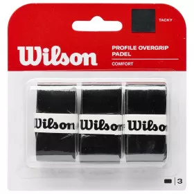 Wilson Profile Padel Overgrip Schwarz 3er-Pack