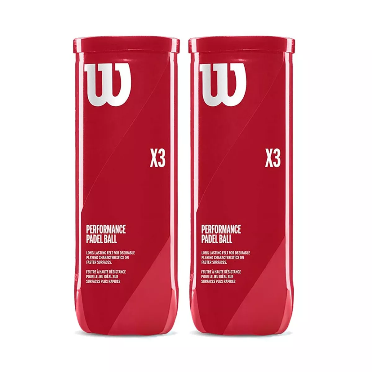 Wilson Padel X3 Padelb&auml;lle 2er-Pack (2 Dosen &agrave; 3 B&auml;lle)