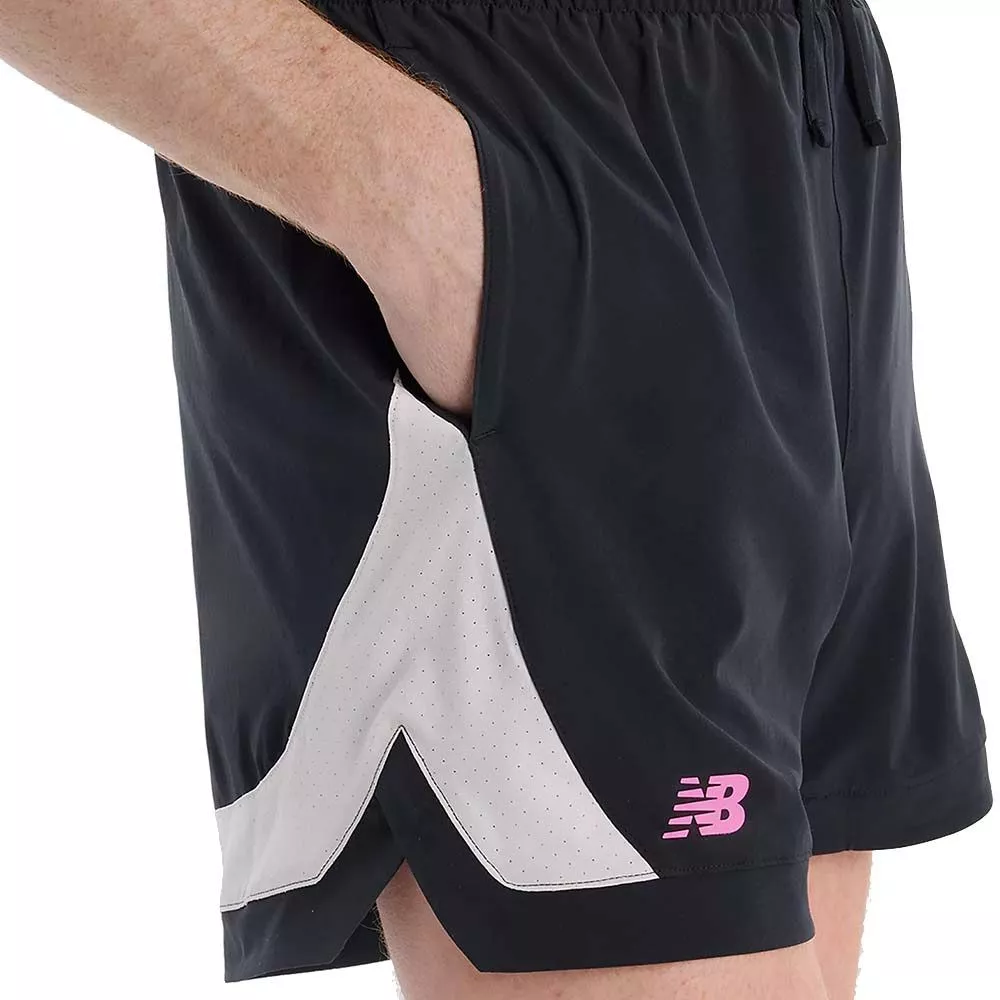 New Balance Tournament Novelty Tennisshorts Schwarz