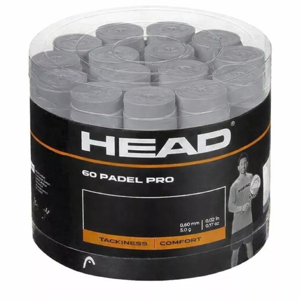 Head Padel Pro Overgrip Grau 60er-Box