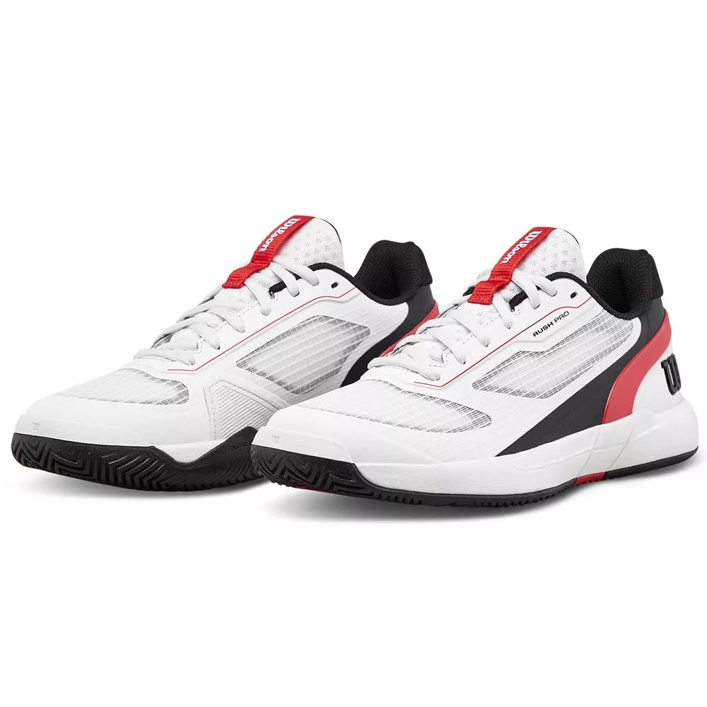 Wilson Rush Pro 5 Junior Tennisschuhe Wei&szlig; / Schwarz / Rot