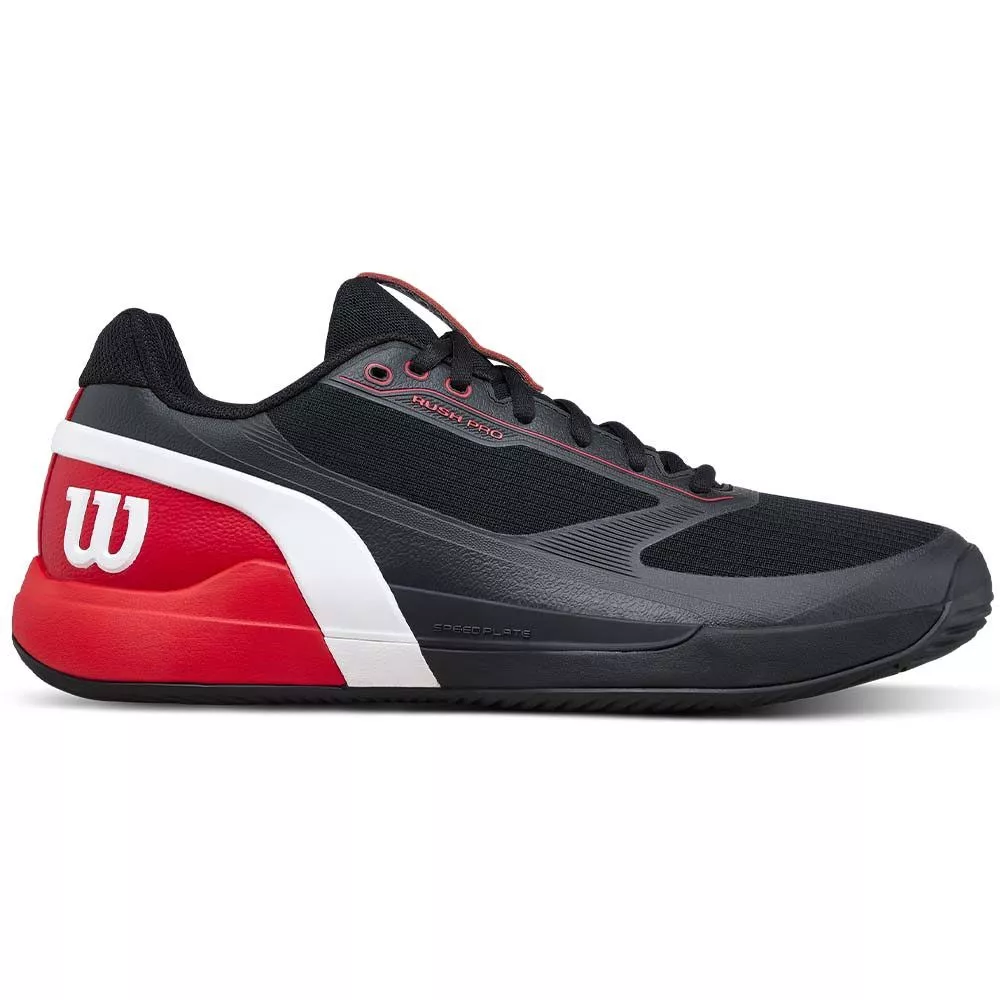 Wilson Rush Pro 5 Padelschuhe Schwarz / Rot