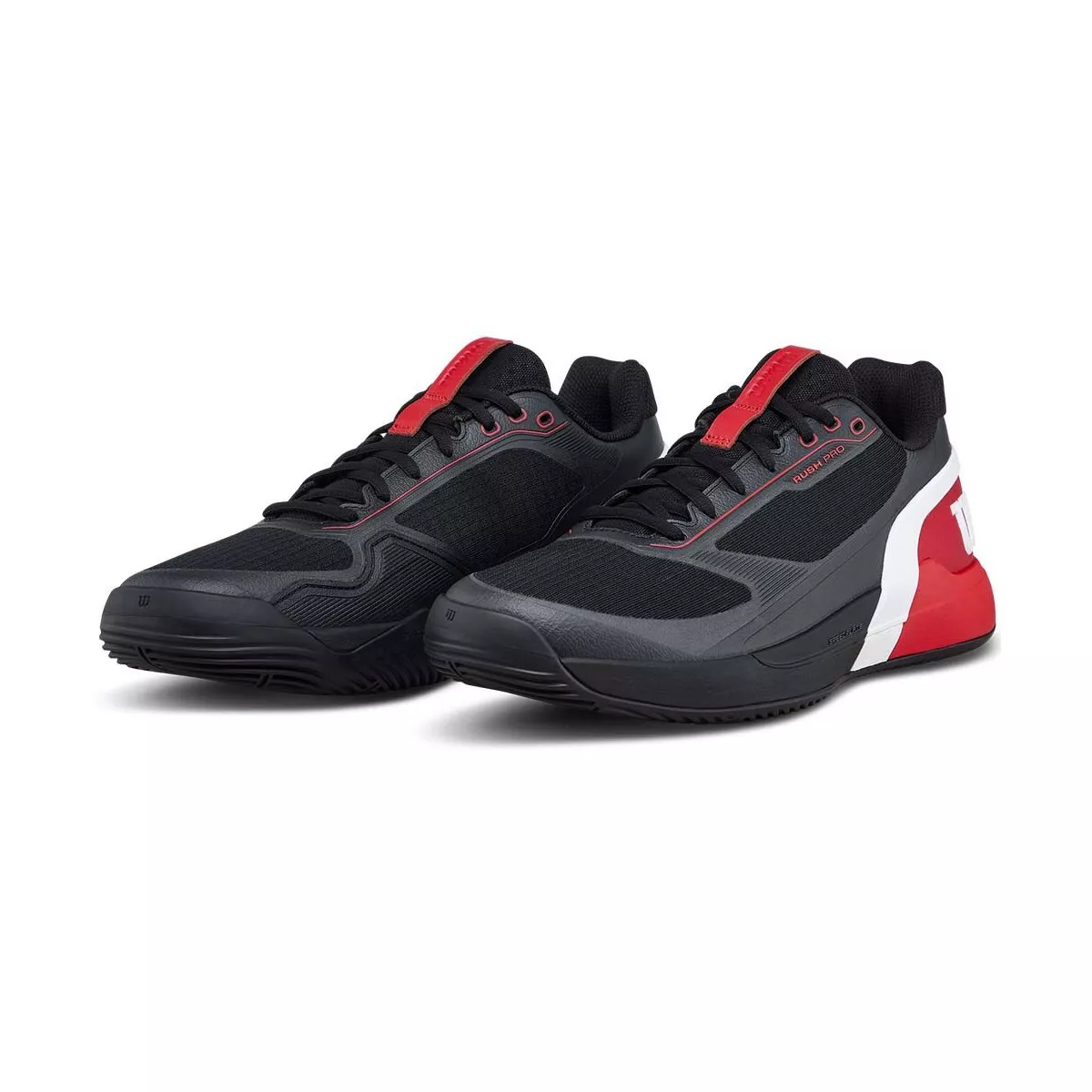 Wilson Rush Pro 5 Padelschuhe Schwarz / Rot