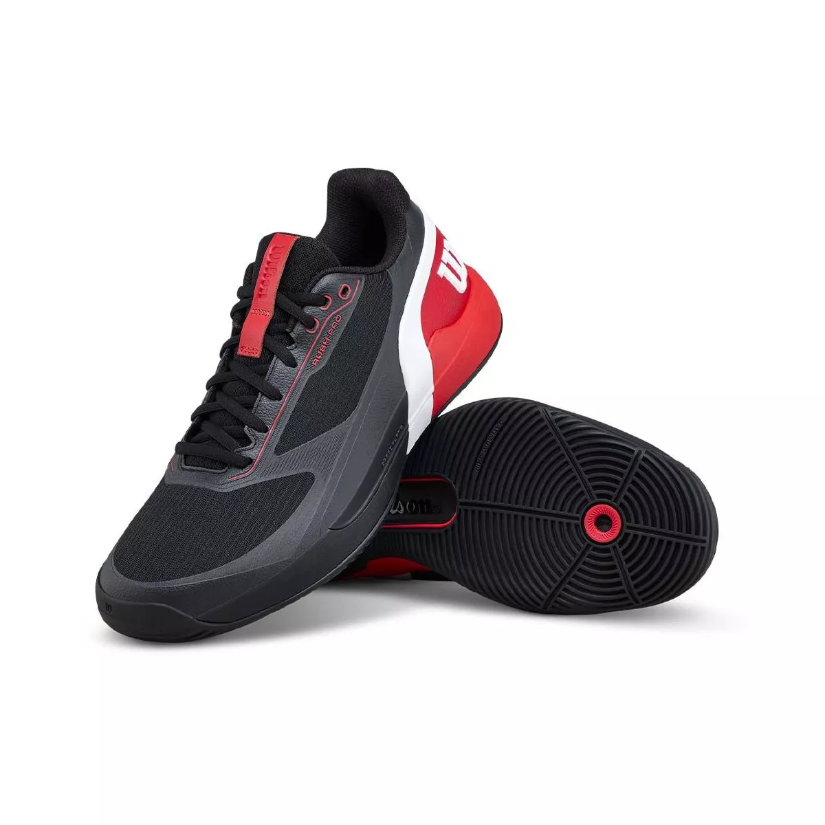 Wilson Rush Pro 5 Padelschuhe Schwarz / Rot