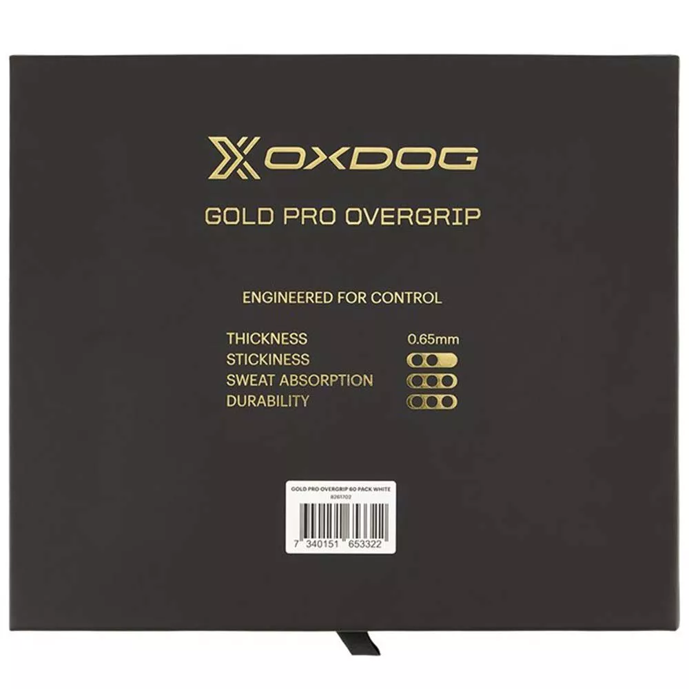 Oxdog Gold Pro Overgrip Wei&szlig; 60er-Pack
