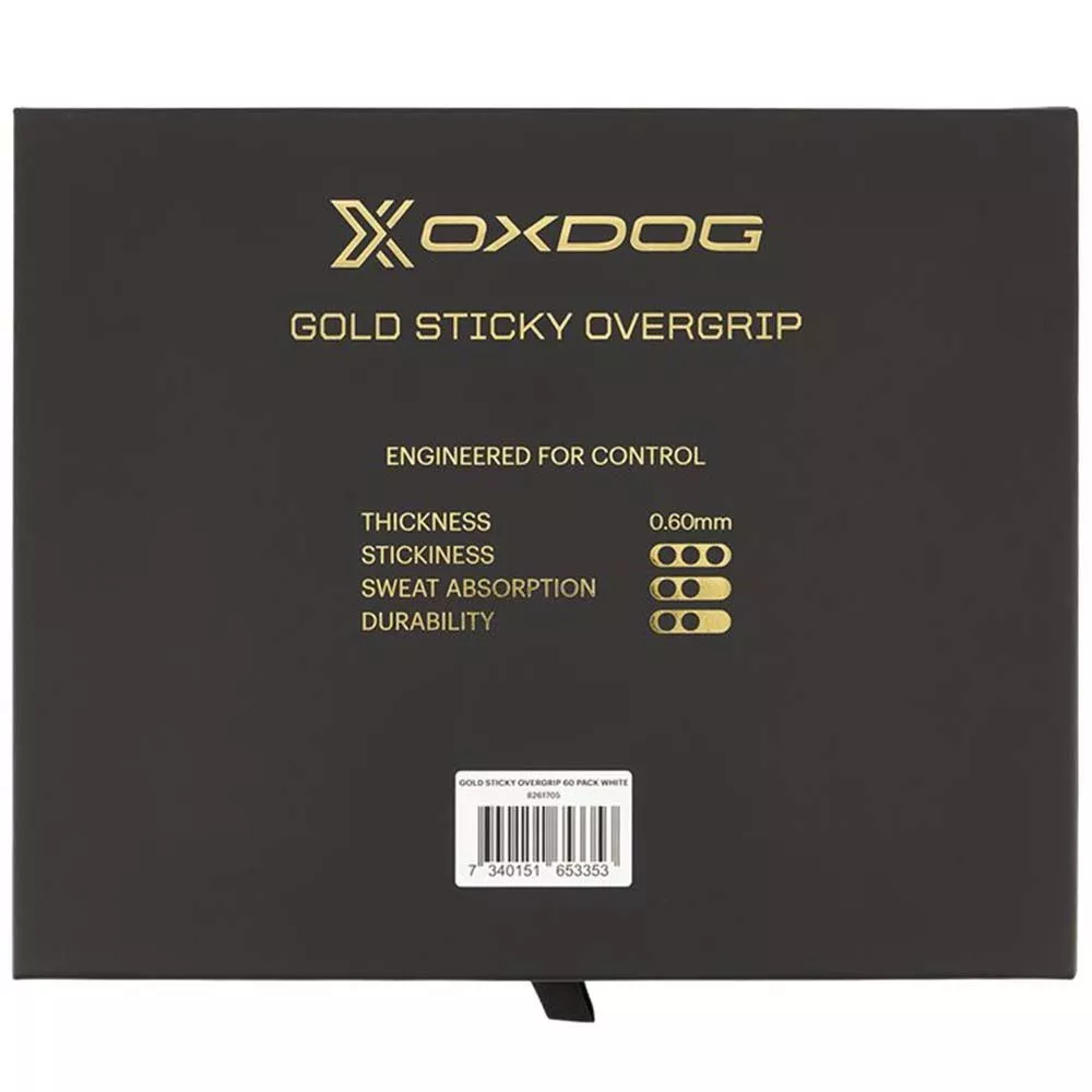 Oxdog Gold Sticky Overgrip Wei&szlig; 60er-Pack